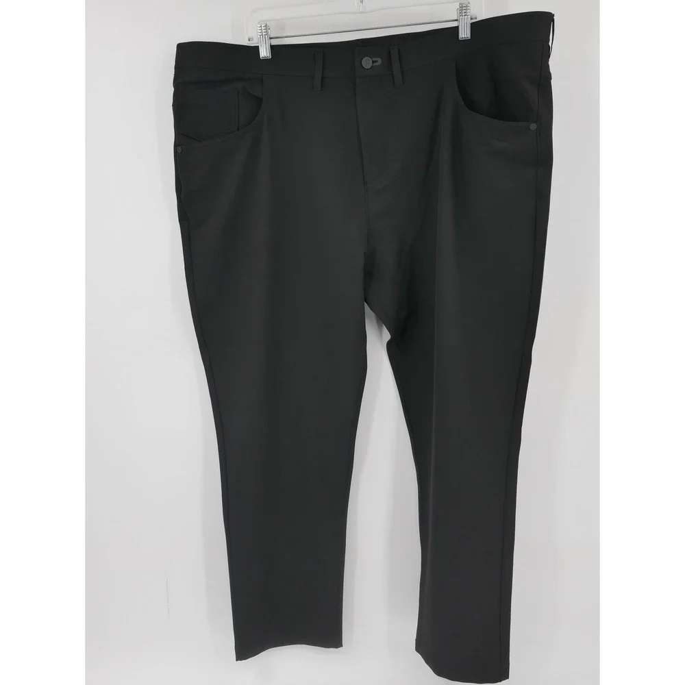 Public Rec Pants Black Performance Microfiber Stretch Chino 5-Pocket Men's 44x30